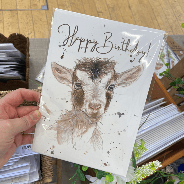 Gerald Goat A5 Birthday Card